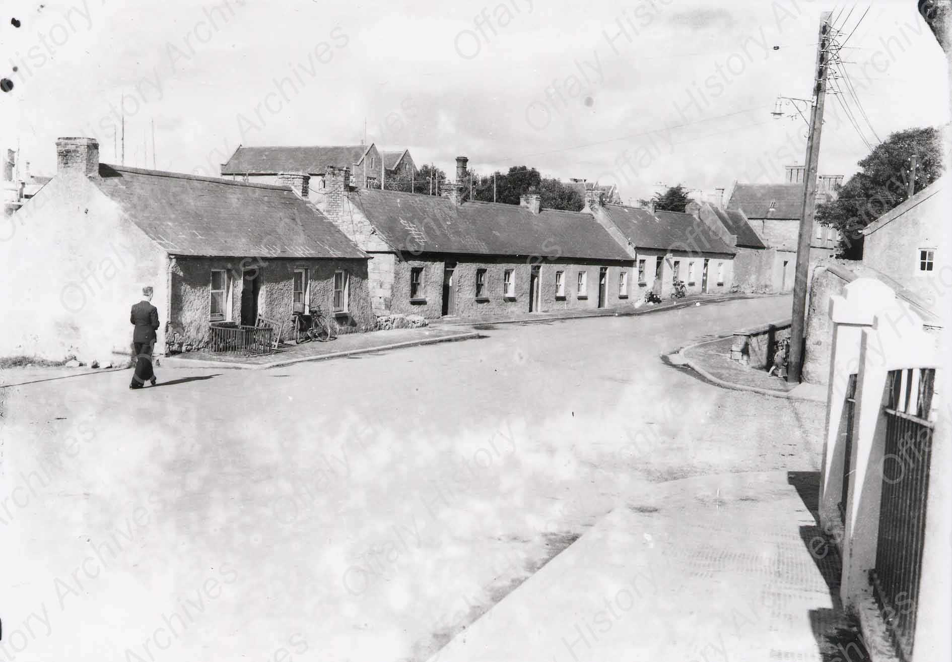 001 east view Terrace, taken from Kilbeggan Bridge 1948